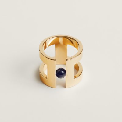 スカーフリング 《ぺガス・グラヴェ》 - イエロー | Hermès